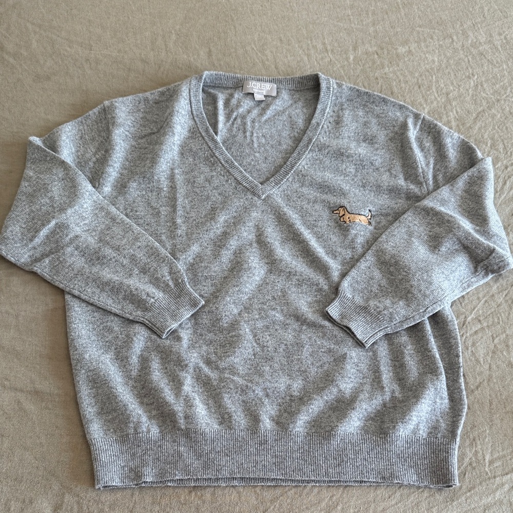 J. Crew Cashmere relaxed V-neck sweater